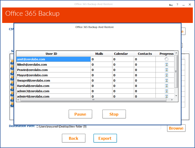 backup office365