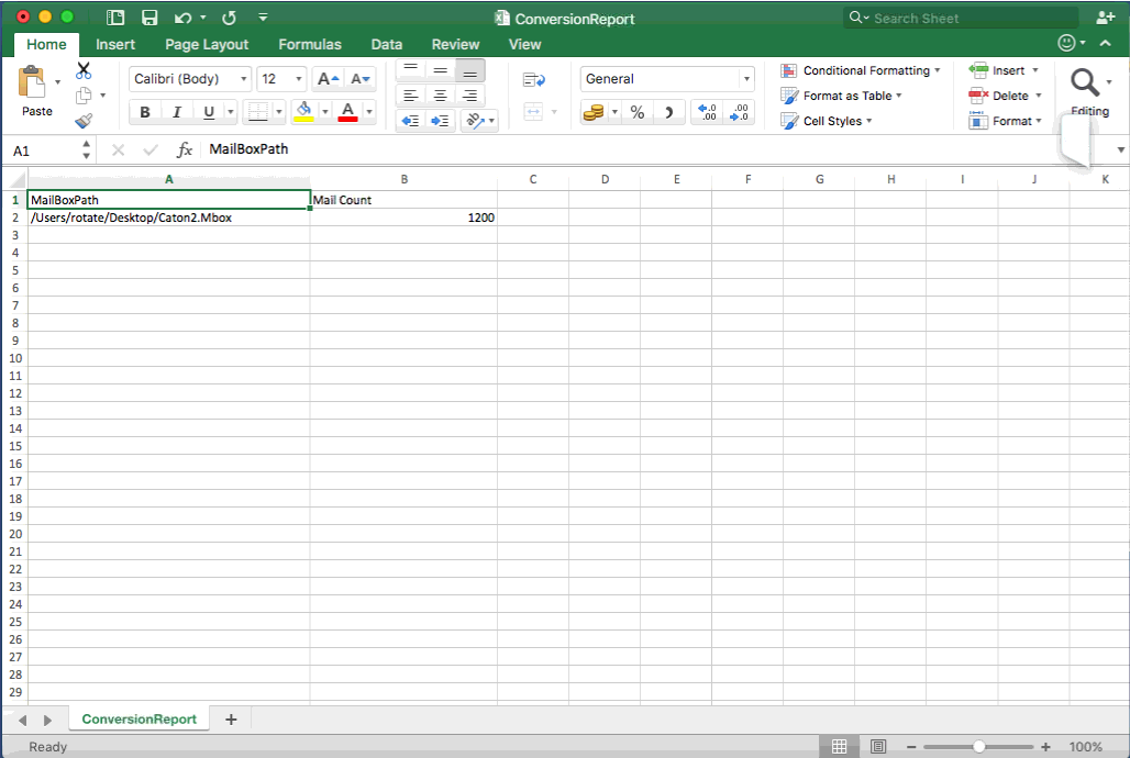 csv in excel