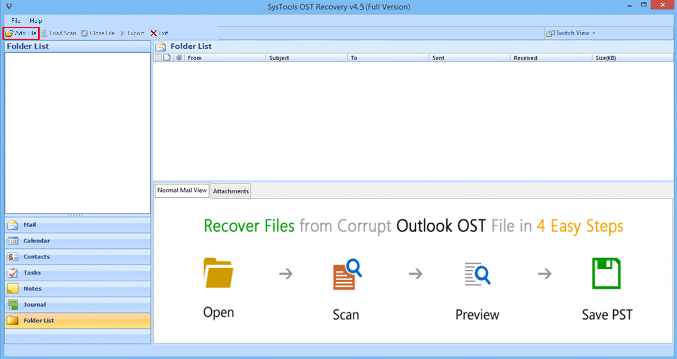 add file to recover ost tool